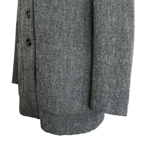 MaxMara Weekend Coat Wool Blend Grey Career Lightweight Mid Length, Size 10 - Picture 7 of 16